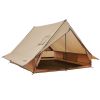 VEVOR Camping Hot Tent, 2 Persons Cabin Tent with Stove Jack & Poles, Waterproof Winter Tents Shelters with Fireproof Ground Mat, Portable 4 Season Te