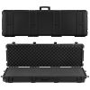 Hard Rifle Case, Lockable Rifle Case with Pre-cut Foams, 52 in Gun Storage with Wheels, Heavy Duty IP67 Waterproof & Dustproof Pistol Storage Cases fo