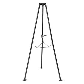 VEVOR Tripod Deer Hoist, 500 lbs Load Capacity, Hunting Game Hoist Winch Lift with Gambrel & Manual Winch, Hunting Game Skinning and Cleaning Accessor