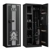 VEVOR 4 Gun Safe, Long Gun Cabinet for Rifles and Pistols, Quick Access Fireproof Rifle Safe with 3 Ammo Slots and 2 Adjustable Racks, Large Digital C