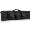 VEVOR Tactical Range Bag, 42 inch Tactical Double Firearm Bag, Soft Outdoor Tactical Case with Lockable Zipper, Portable Handle & Shoulder Strap, 3 La