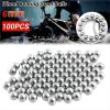 Xemussa 100pcs 6mm steel balls, iron balls, precision steel bearing balls, suitable for slingshots and bicycle bearings, durable outdoor leisure acces