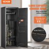 VEVOR 6-8 Rifles Gun Safe, Rifle Safe with Lock & Digital Keypad, Quick Access Tall Gun Storage Cabinet with Removable Shelf, Rifle Cabinet for Home R