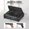 VEVOR Gun Safe for Pistols, Biometric Gun Safe with Three Quick Access Ways of Fingerprints, Passwords and Keys, Handgun Safe for 2 Pistols for Home,