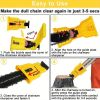 Chainsaw Sharpener: Universal Chainsaw Blade Sharpener Portable Non-Metallic ABS Material Chainsaw Sharpener Tool, 12"-22" Chainsaw Sharpener Clamp Do