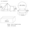 Canvas Tent Bell Tent Glamping, 4 Seasons Yurt Tent for Camping, 4M/5M Cotton Canvas Tent for Family Camping, Outdoor Hunting, or Party (13ft-16.5ft).