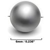 Xemussa 500pcs 6mm steel balls, iron balls, precision steel bearing balls, suitable for slingshots and bicycle bearings, durable outdoor leisure acces