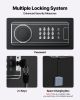 VEVOR 6-8 Gun Safe, Long Gun Cabinet for Rifles and Pistols, Quick Access Fireproof Rifle Safe with 3 Ammo Slots and 2 Adjustable Racks, Large Digital