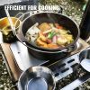 VEVOR Tent Wood Stove,Outdoor Camping Wood Burning Stove Stainless Steel With Folding Pipe,Portable Wood Stove 90.6'' Height Wood Tent Stove For Campi