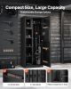 VEVOR 4 Gun Safe, Long Gun Cabinet for Rifles and Pistols, Quick Access Fireproof Rifle Safe with 3 Ammo Slots and 2 Adjustable Racks, Large Digital C