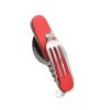 Stainless Steel 6-in-1 Multi-Tool Cutlery Set, Folding Pocket Knife with Fork, Spoon, Can Opener, Corkscrew, and Bottle Opener, Versatile Outdoor Surv