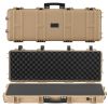 VEVOR Hard Rifle Case, Lockable Rifle Case with Pre-cut Foams, 40 in Gun Storage with Wheels, IP67 Waterproof & Dustproof Movable Large Pistol Storage