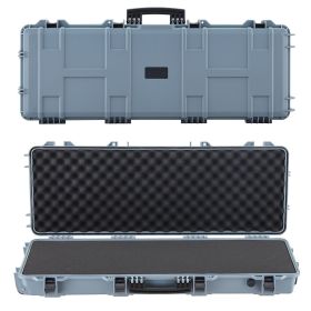 VEVOR Hard Rifle Case, Lockable Rifle Case with Pre-cut Foams, 42 in Movable Gun Storage with Wheels, IP67 Waterproof & Dustproof Pistol Storage for R (Default: Default)