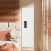 53" Fingerprint Touch Panel In-Wall Safe,Hidden Wall Gun Safe for Rifles with Adjustable Shelves,Assembled Storage Multifunctional Wall Safe for Firea